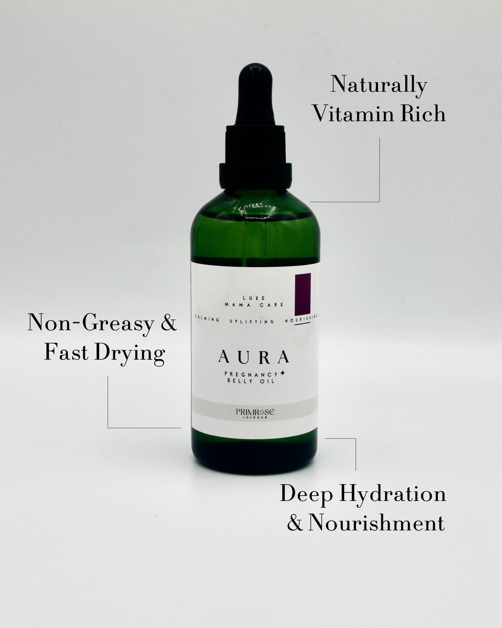 Pregnancy Belly & Body Oil  |  Luxe Hydration & Skin Nourishment | Aura