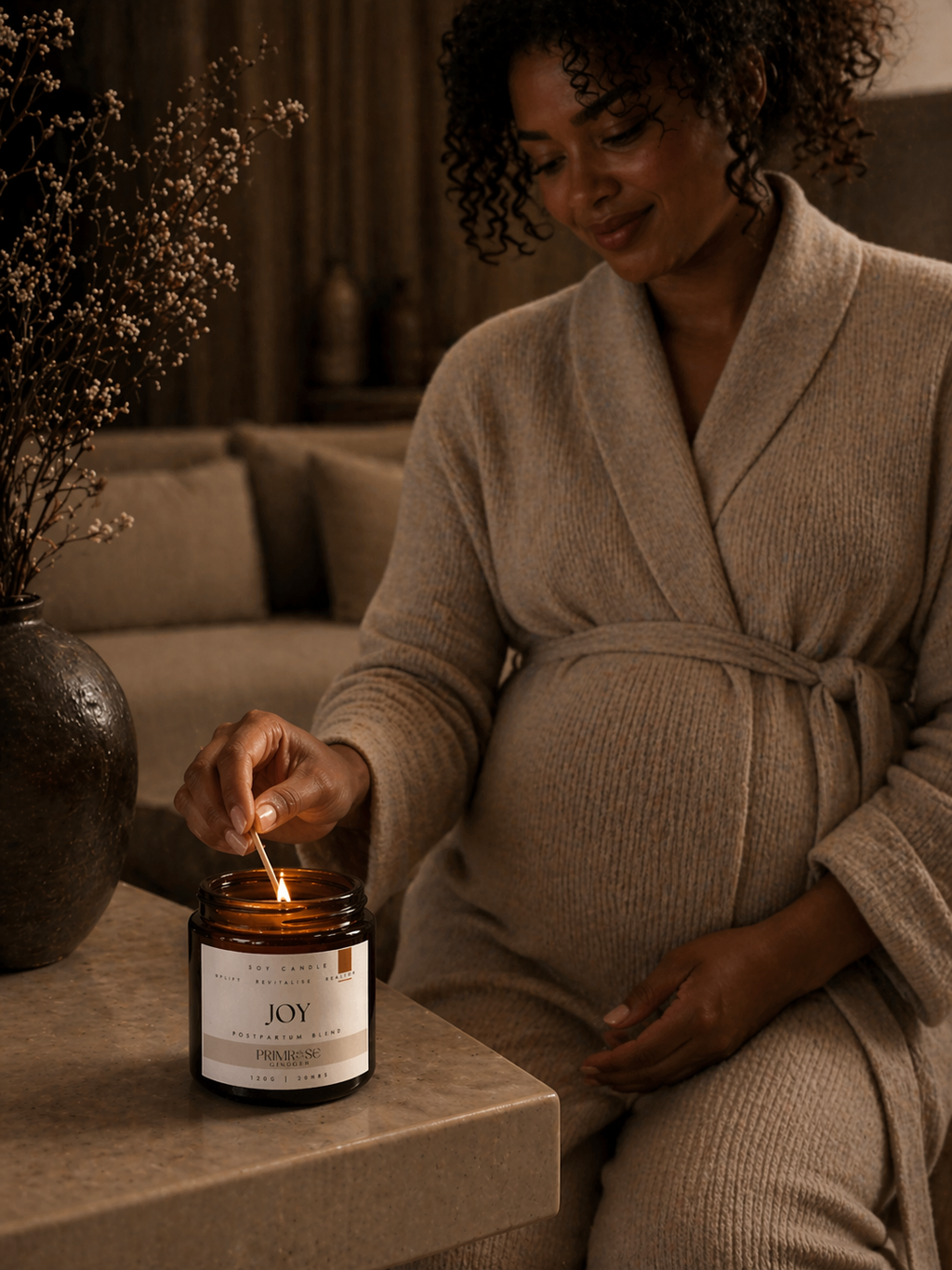 Joy Botanical Candle for Uplifting  |  Citrus & Neroli Scented Blend