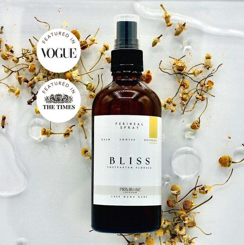 Roman chamomile postpartum spray for calming recovery and hydration