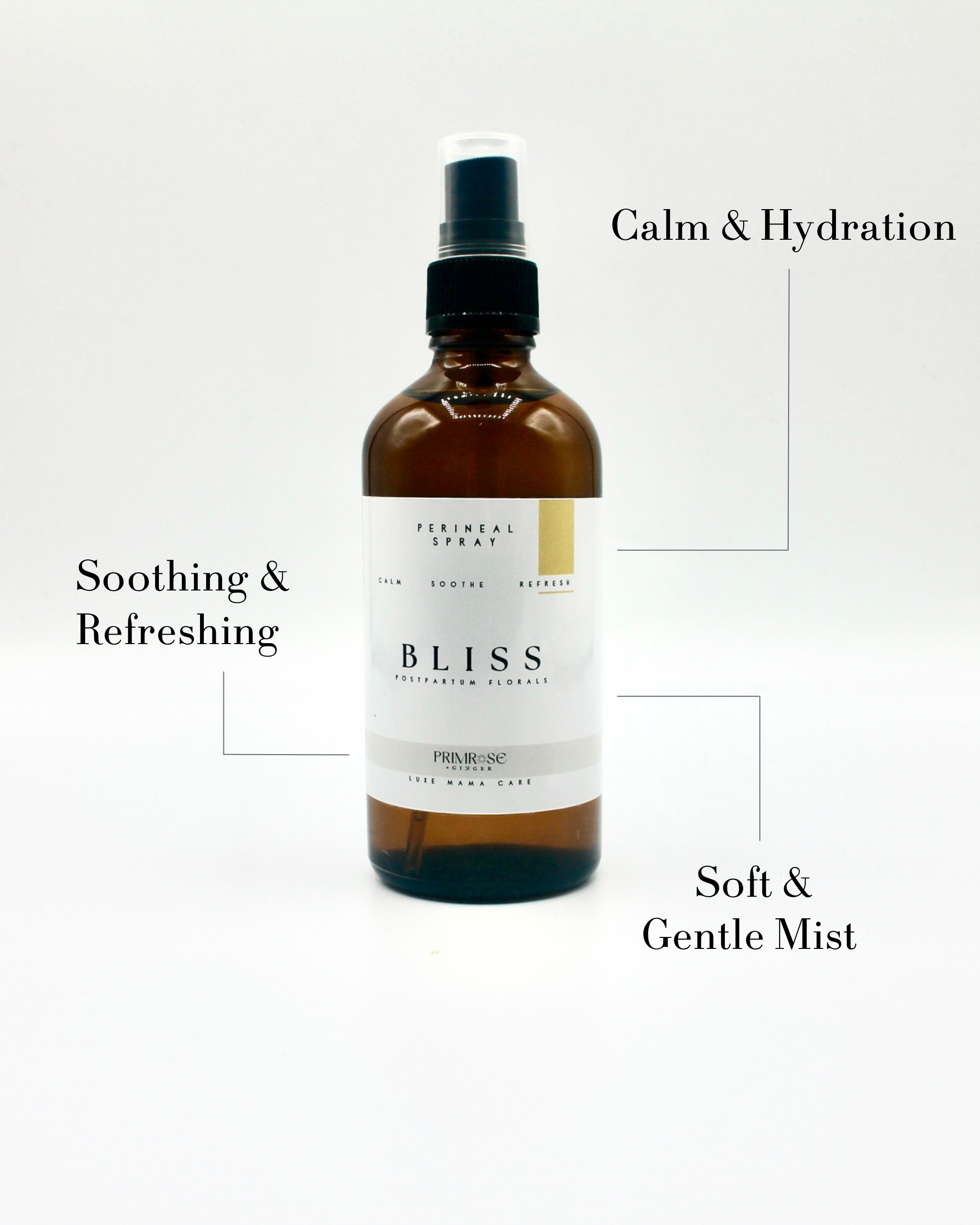 Bliss postpartum recovery spray with gentle chamomile botanical blend