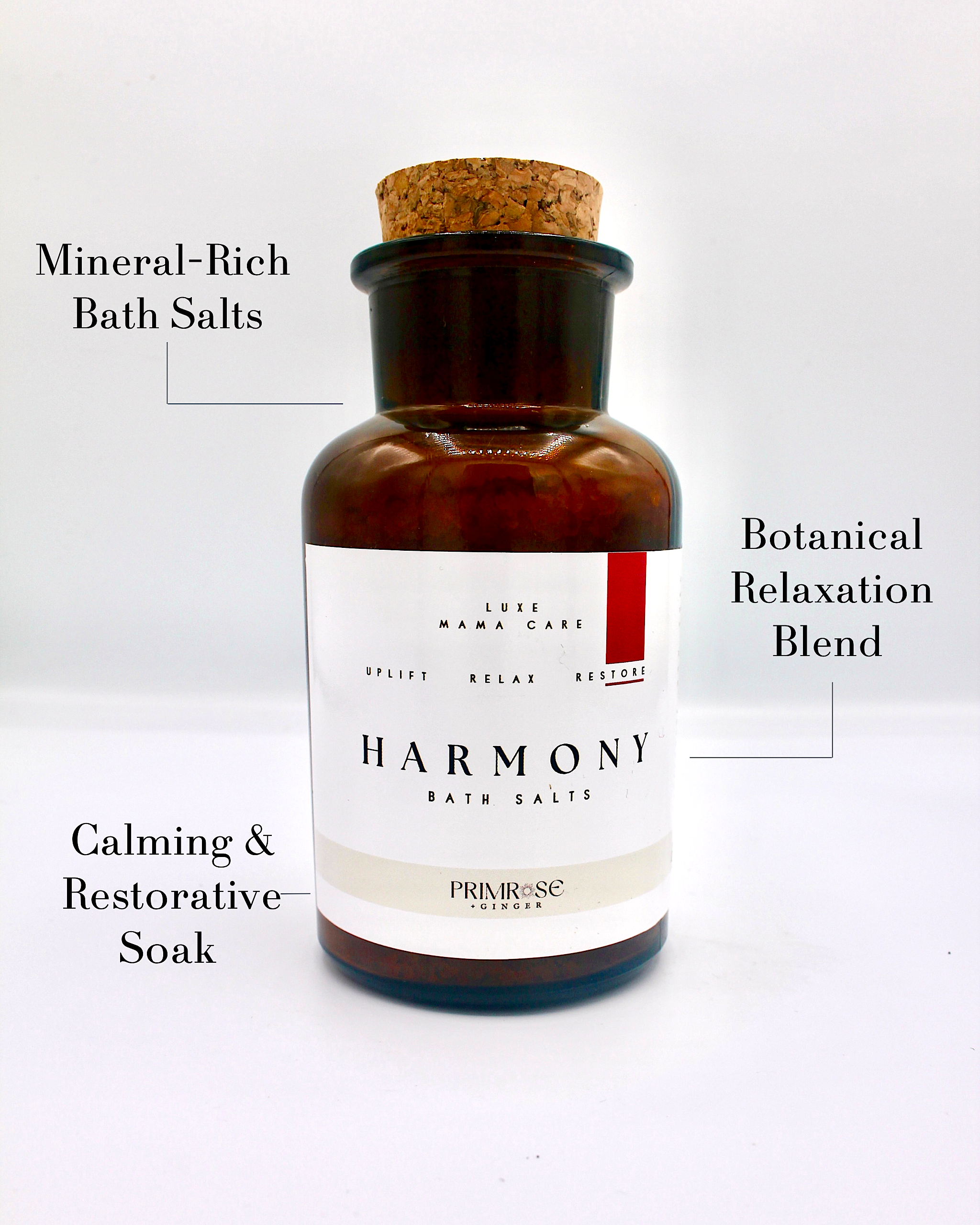 Harmony botanical bath soak for calming postpartum self care