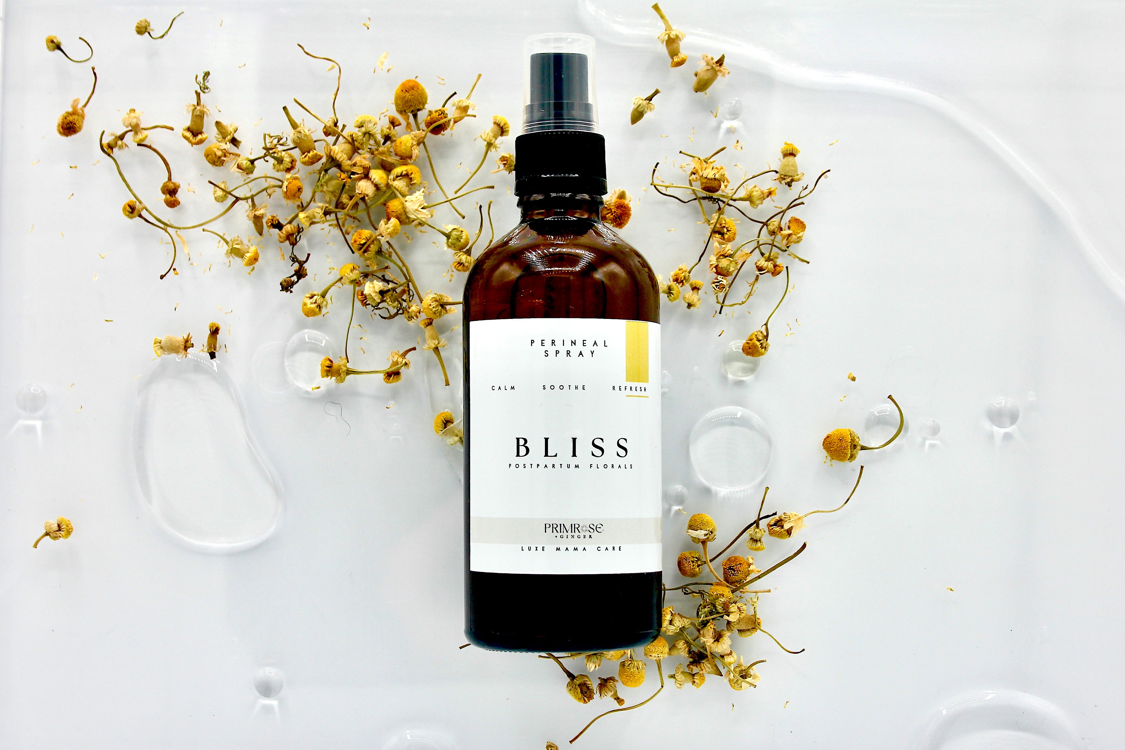 Chamomile botanical mist for postpartum recovery and skin hydration