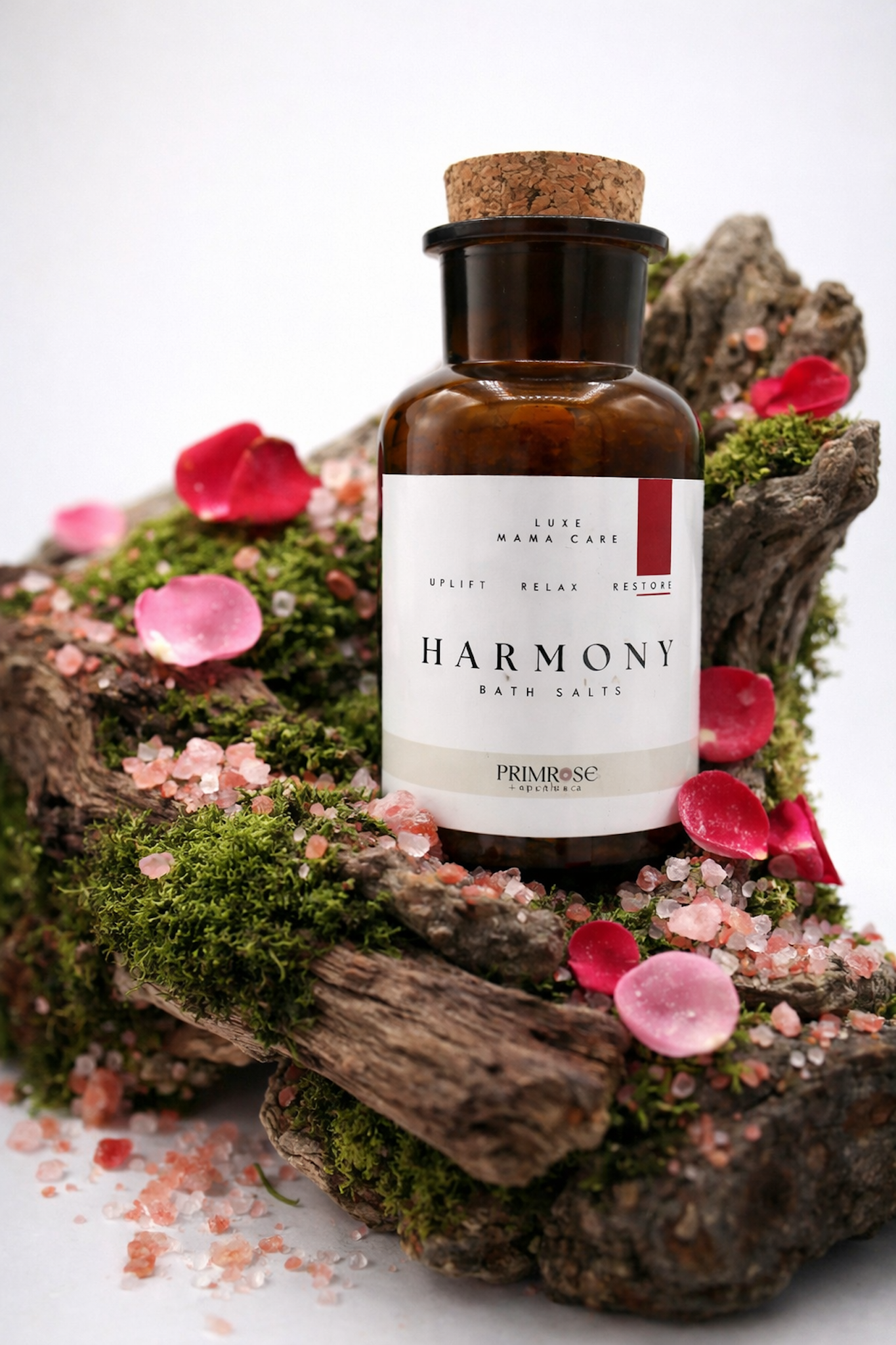 Relaxation bath salts with botanical ingredients for postpartum recovery